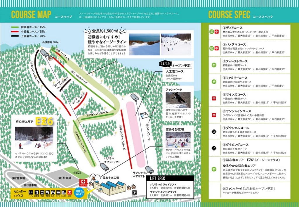 ONZE 雪道圖