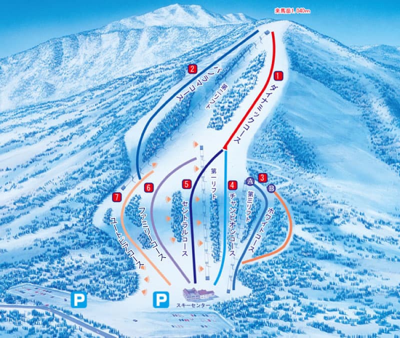 San Laiva 雪道圖