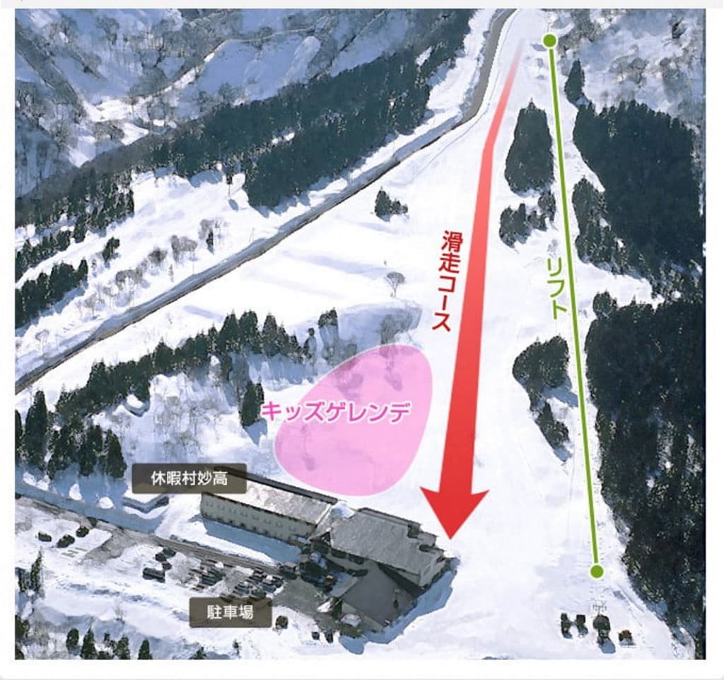 休暇村runrun 雪道圖